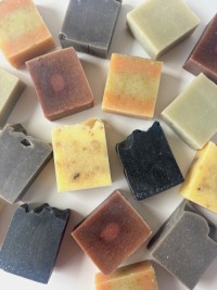 Cold-processed natural soaps