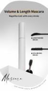 Customized cosmetic label thick and curled non-dyed mascara with waterproof and lengthening properties