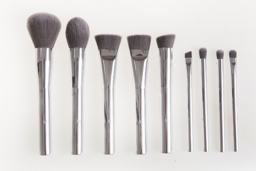 High Quality Custom Aluminum Handle 9pcs Brush Set – Rose Gold
