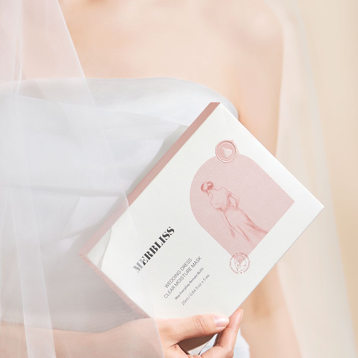 MERBLISS WEDDING DRESS CLEAR MOISTURE MASK