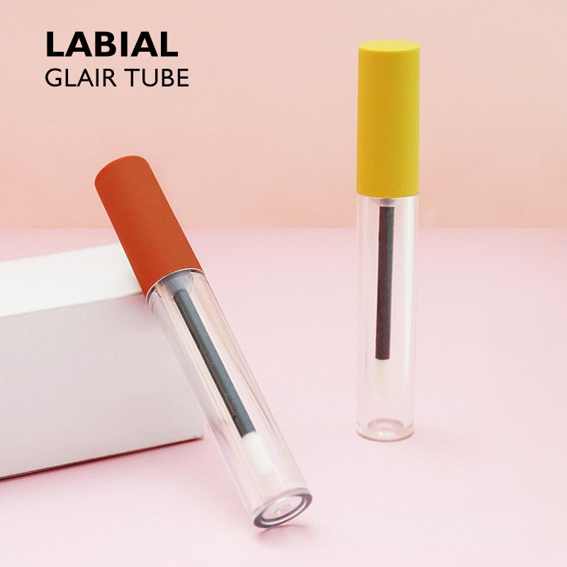 Lip gloss tube packing material square lip glaze tube packing material transparent frosted lip gloss tube packing material spot lip gloss bottle empty tube support OEM OEM customization