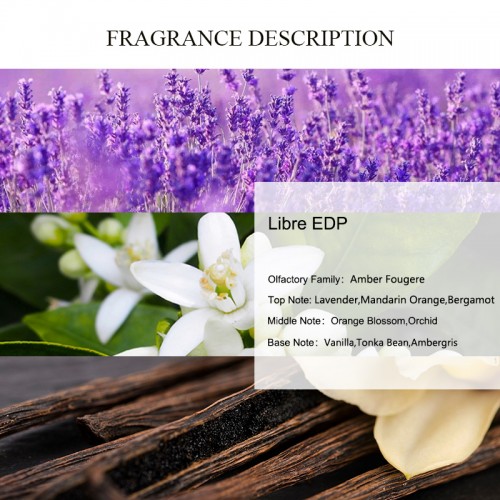 UNIQUE AROMA Libre EDP Perfume Oil Wholesale Factory Fragrance Oil for Perfume Making Lavender Fragrance Perfume Oil