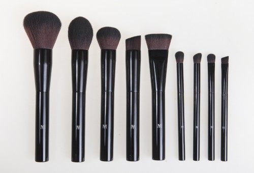 High Quality Custom Aluminum Handle 9pcs Brush Set – Rose Gold