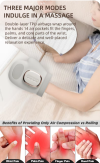 Smart hand massager- air compression, heating and vibration