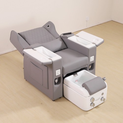 Kingtum 2023 the latest beauty salon equipment recliner massage nail chair foot bath chair pedicure sofa MZ3