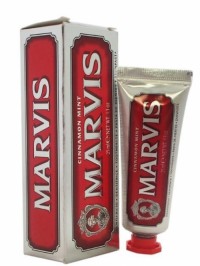 MARVIS Travel Mini Toothpaste Whitening Mint, Cinnamon, Black Forest