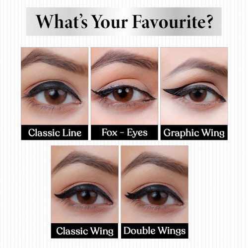 "TNW -The Natural Wash Eyecatchy Longstay Matte Liquid Eyeliner with Hydrogenated Castor Oil | Smudge proof | Pigmented | Long Lasting | Quick Dry "