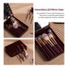 14PCS Professional Makeup Brush Set with LED Light Mirror Case – Synthetic Bristles, Travel Cosmetic Brush Kit for Wholesale
