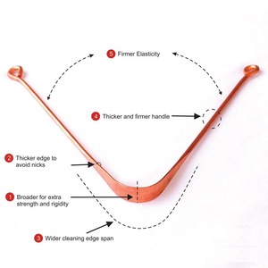 100% Copper Tongue Scraper/cleaner Ayurvedic Antibacterial for Optimal Oral Hygiene