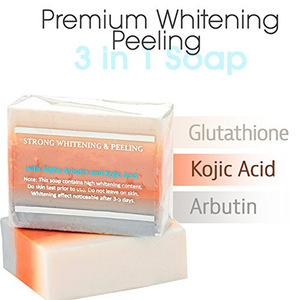 100% natural skin care glutathione whitening soap with kojic