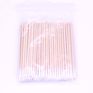 100pcs customized biodegradable kraft paper box bamboo stick paper cotton buds