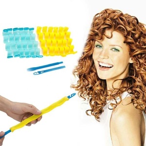 12PCS 45cm Magic Hair Curlers Curl Formers Spiral Ringlets Leverage Rollers