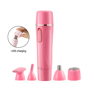 4 in 1 Women Painless Shaver Mini Hair Removal Epilator Nose Trimmer Eyebrow Trimmer Hair Trimmer Shaver