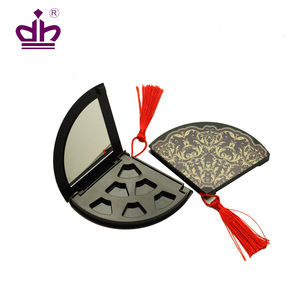 6 colors Cosmetic palette packaging empty eye shadow case with mirror