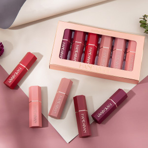 6 PCS Waterproof Vegan Lip Stick Box Packing Long Lasting Matte Lipstick