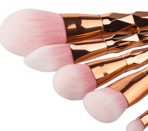 7pcs Diamond Shape Rainbow Handle Makeup Brushes Set Foundation Powder Blush Eye Shadow Lip Brushes Face Beauty Makeup Tools Kit