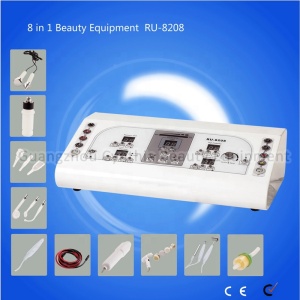 8 in 1 ultrasonic vacuum spray galvanic facial machine massage facial beauty equipment Cynthia RU 8208