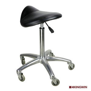 Beauty Salon Barber Adjust Height Saddle Rolling Stool