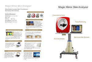 beauty salon new machine facial skin analyzer/3D visia skin analyzer/3D magic skin mirror