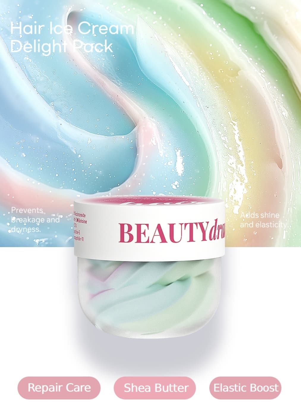 BEAUTYdrama Hair Ice Cream Delight Pack 300g