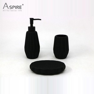 Ceramic Rubber Coated Bath Set