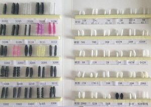 China flock tip lint free disposable lip brushes mascara eyelash brushes applicator
