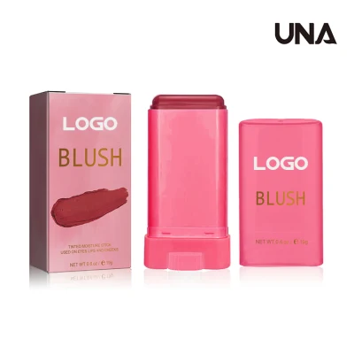 Custom Logo Multi Use Blusher Makeup 3 in 1 Vegan Red Pink Cheek Cream Private Label Waterproof Blush Stick