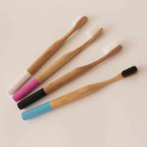 Custom Private label Biodegradable Wholesale Disposable Charcoal Bamboo Toothbrush
