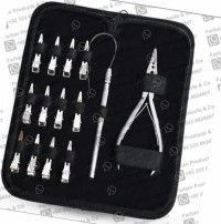 Hair Extension & Beading Tool Sets Micro Ring Needle Stainless Steel Pliers