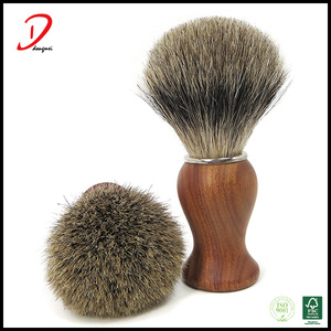 High end rose wooden handle badger hair Shaving brush with engrave label