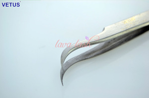 High Quality Eyelash Extension stainless steel tweezers for cosmetic manicure Vetus tweezers TS-15