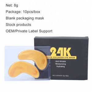 Hyaluronic Acid Crystal Gel Eye Patch 24k Gold Collagen Eye Mask