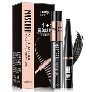 Images Volume Express 2 in 1 false eyelash Mascara 3D Fiber Makeup eyslash Lengthening mascara