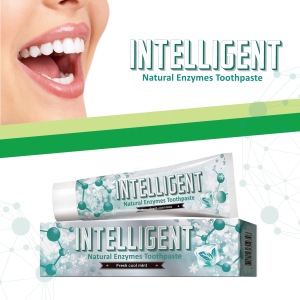 INTELLIGENT Saliva Enzymes Fresh Cool Mint Toothpaste All Natural Dental Gum Care Remove Bad Breath Smoker Without Fluoride