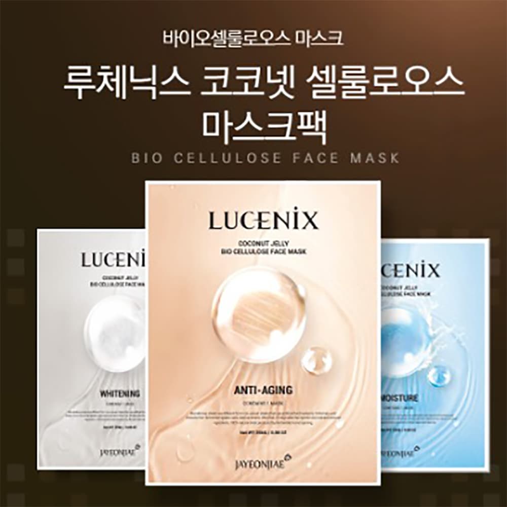 JAYEONJIAE LUCENIX COCONUT CELLULOSE MASK PACK – 3type