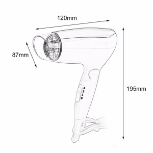 Mini Folding Hair Dryer Energy Saving Lightweight Hair Blower