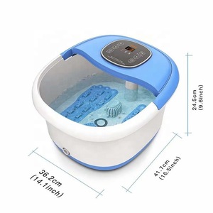 Multifunction Bubble Plastic Detox Heated Infrared Foot Spa Bath Massager Machine