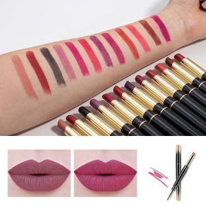 New Arrival Lipstick 2 In 1 Velvet Matte Lipstick 2 In 1 Lipstick Cream Lip Liner