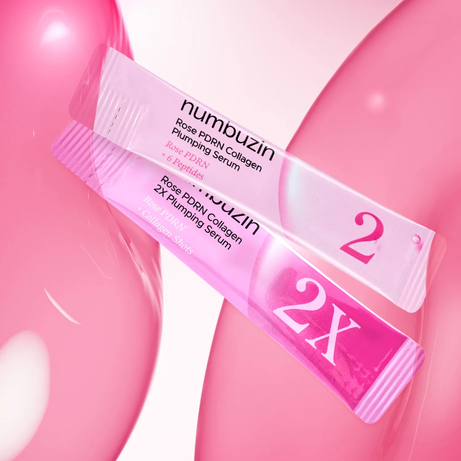 (Numbuzin) No.2 Rose PDRN Collagen Plumping Serum Duo 1.2ml x 10ea