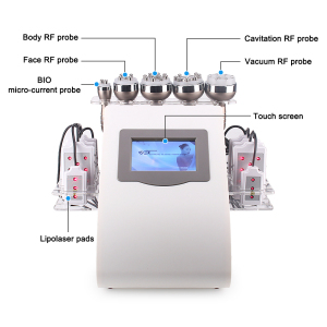 Portable home use 6 in 1 BIO RF Cavitation Lipolaser Body Slimming Machine