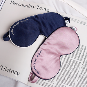 Promotional custom logo travel pillow and eye mask adjustable sleeping travel eye mask