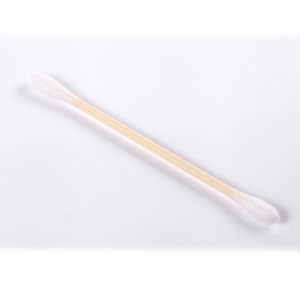 sharp cosmetic ear cleaning cotton buds sterile medical cotton swabs with bamboo plastic stick