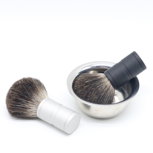 Shaving brush Material Personalized Pure Badger hair Mens shaving Barber Brushes with Metal handle