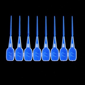Toothpick Ended Rubber Tipped Soft Silicone Interdental Brush