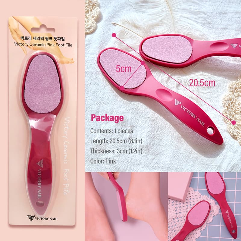 Victory Ceramic Pink Foot File/ foot exfoliator