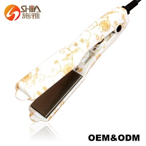 Water transfer printing mini flat iron hair straightener titanium plate with good quality SY-830