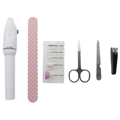 Wholesale Electric Portable Cordless Nail Tool Trimmer Kit Machine Manicure Pedicure Drill Nail Clipper Set