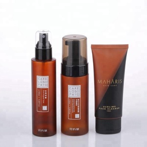 wholesale skin care brown water pet lotion plastic bottle for cosmetic