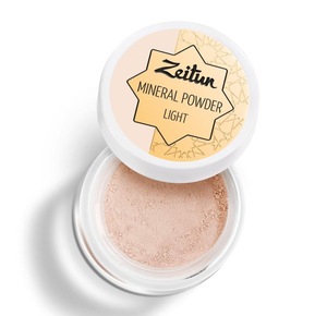 Zeitun Loose Mineral Powder - Light Beige - Natural Makeup Foundation, Setting Or Finishing - Vegan, Halal, 0.7 oz
