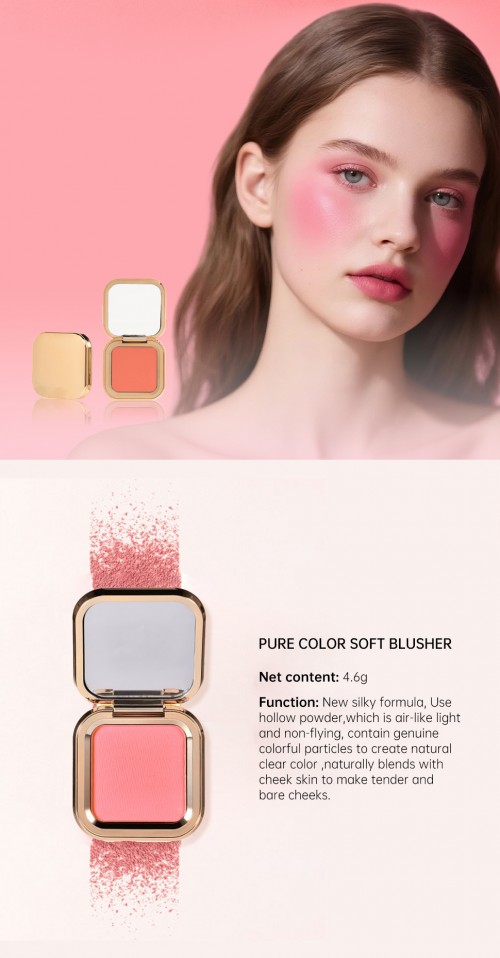 Cosmetics Blush Palette for Natural Nude Makeup with Matte Finish